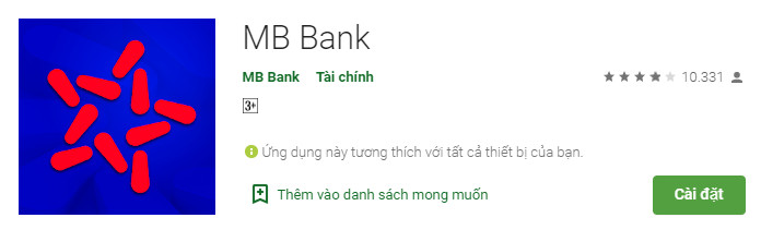 Mở ứng dụng MB Bank